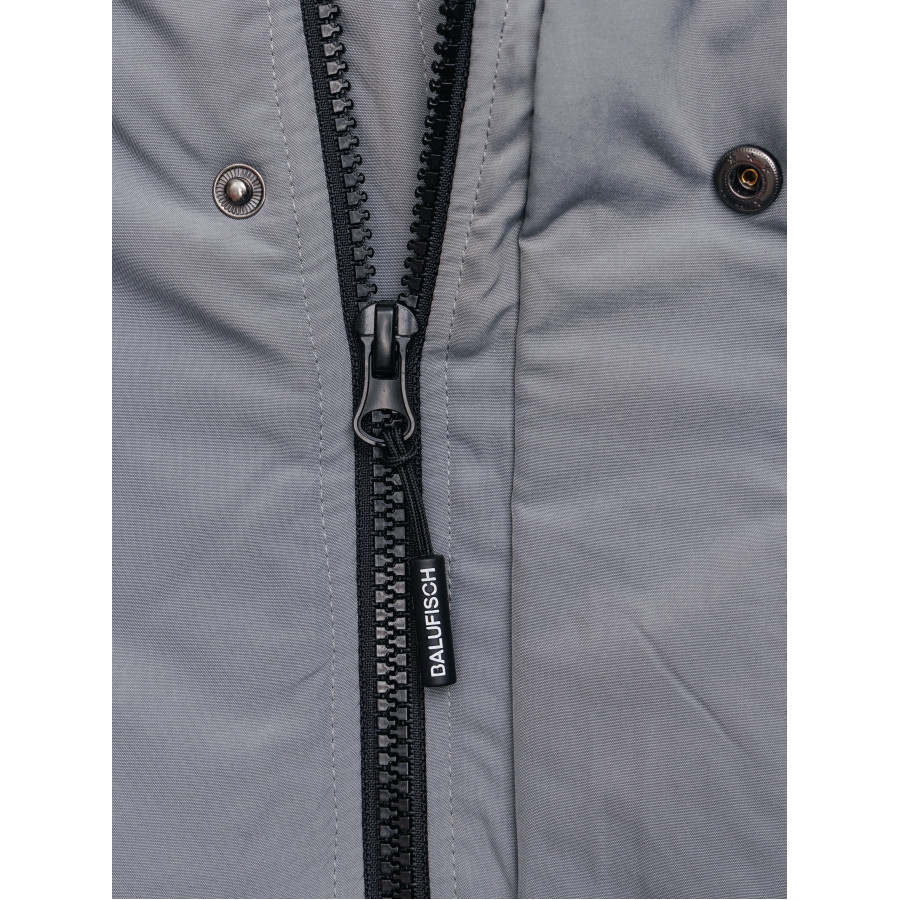 Зимний костюм для рыбалки "Омуль", серый/черный	